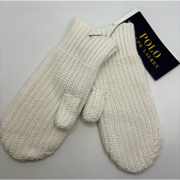 Polo Ralph Lauren Girl's Heart Patch Gloves, US One Size (4-6x)/ NWT - Picture 3 of 4